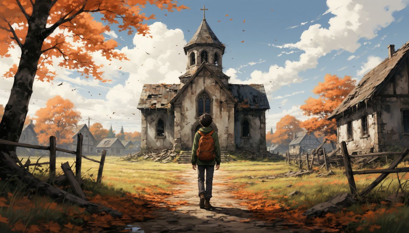 Иллюстрация к стихотворению "Лабиринт Мелом"