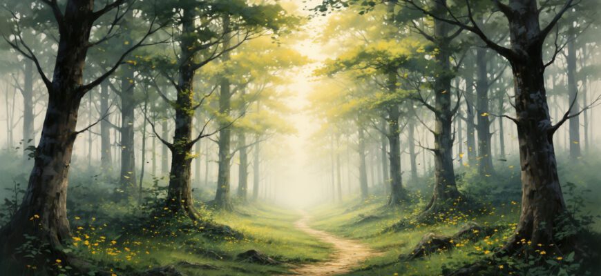 Лес на рассвете — образ рождения романа «Сын Земли»