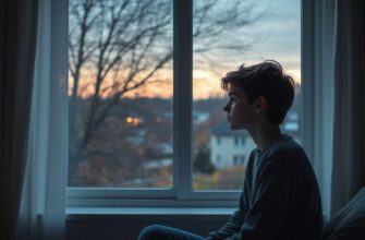 повесть о детской травме «Ветер в глазах», подросток у окна, ощущение тишины и доверия