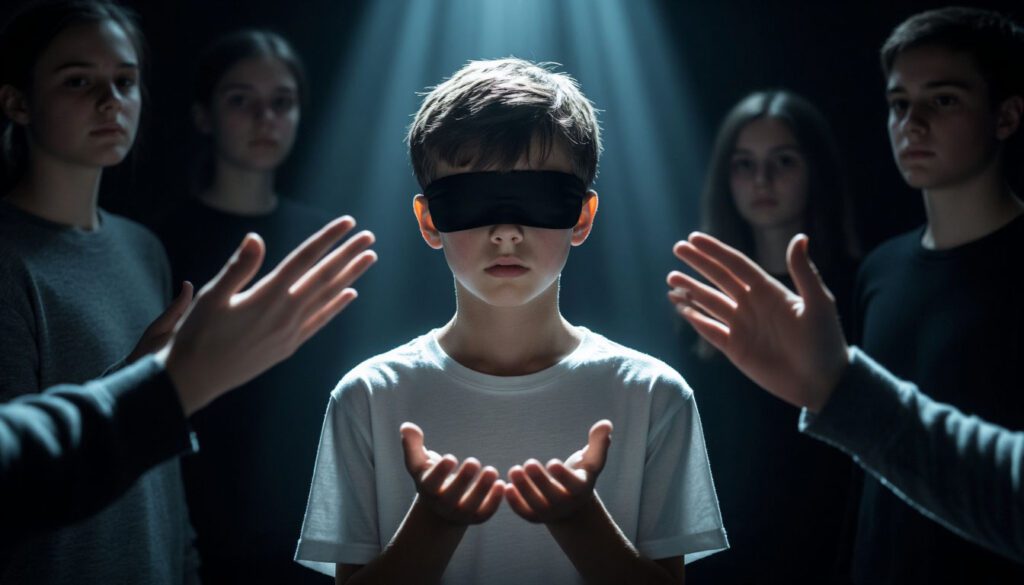 Подросток с руками