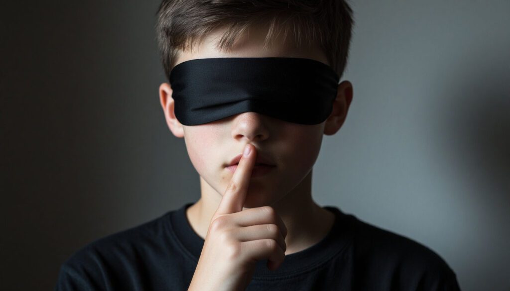 Мальчик с повязкой не хочет говорить