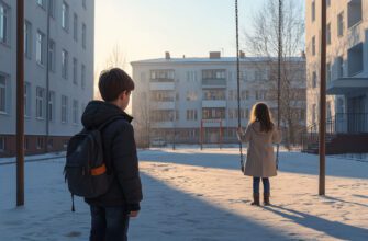 Получилось громко 3 Получилось громко: Мальчик и девочка на детской площадке ранним утром — сцена взросления и первого чувства