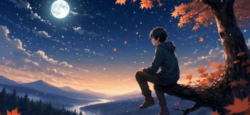 Иллюстрация к стихотворению «Под пледом звёзд»