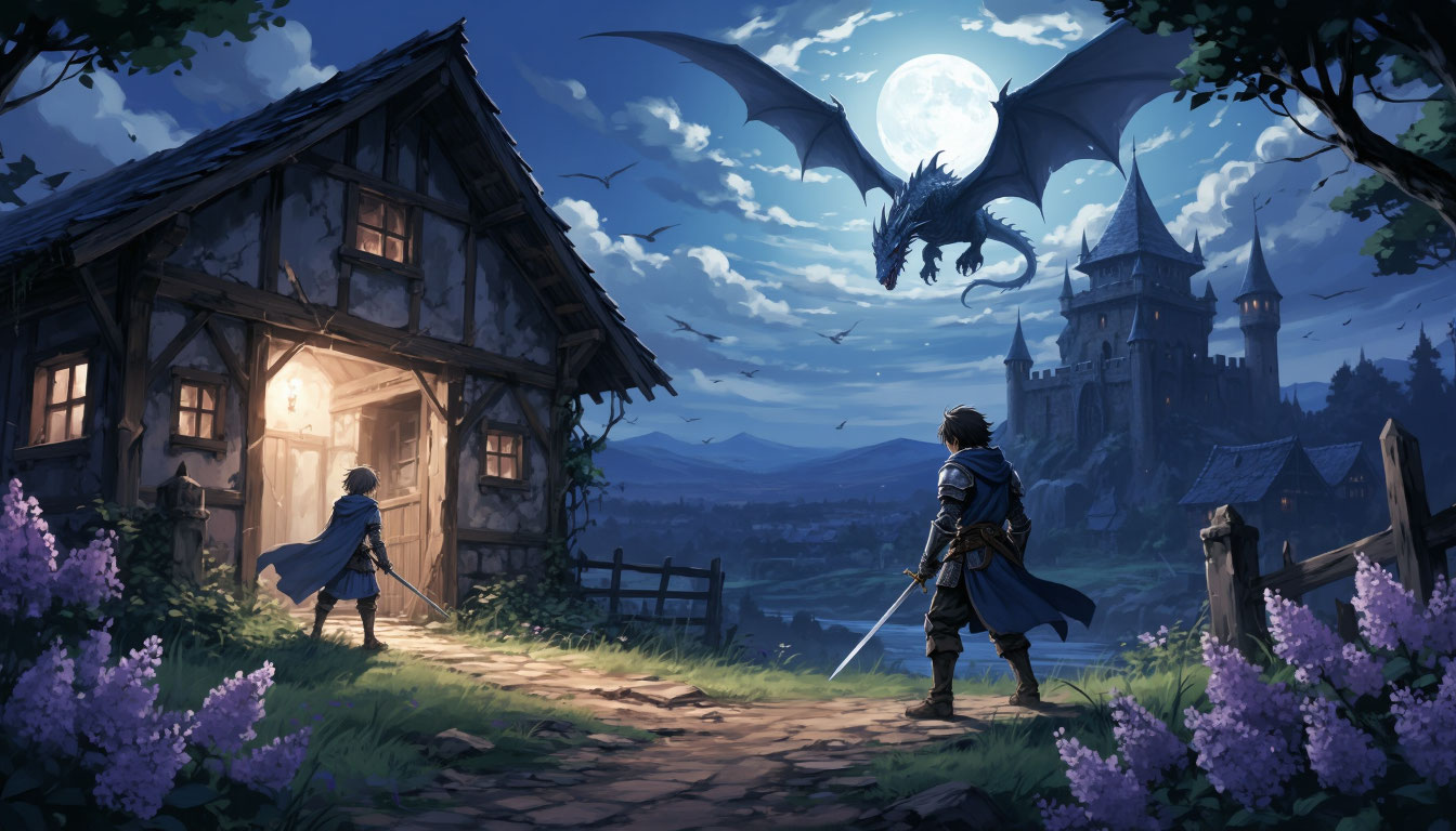 Иллюстрация к стихотворению «Звёздолёт под сиренью»