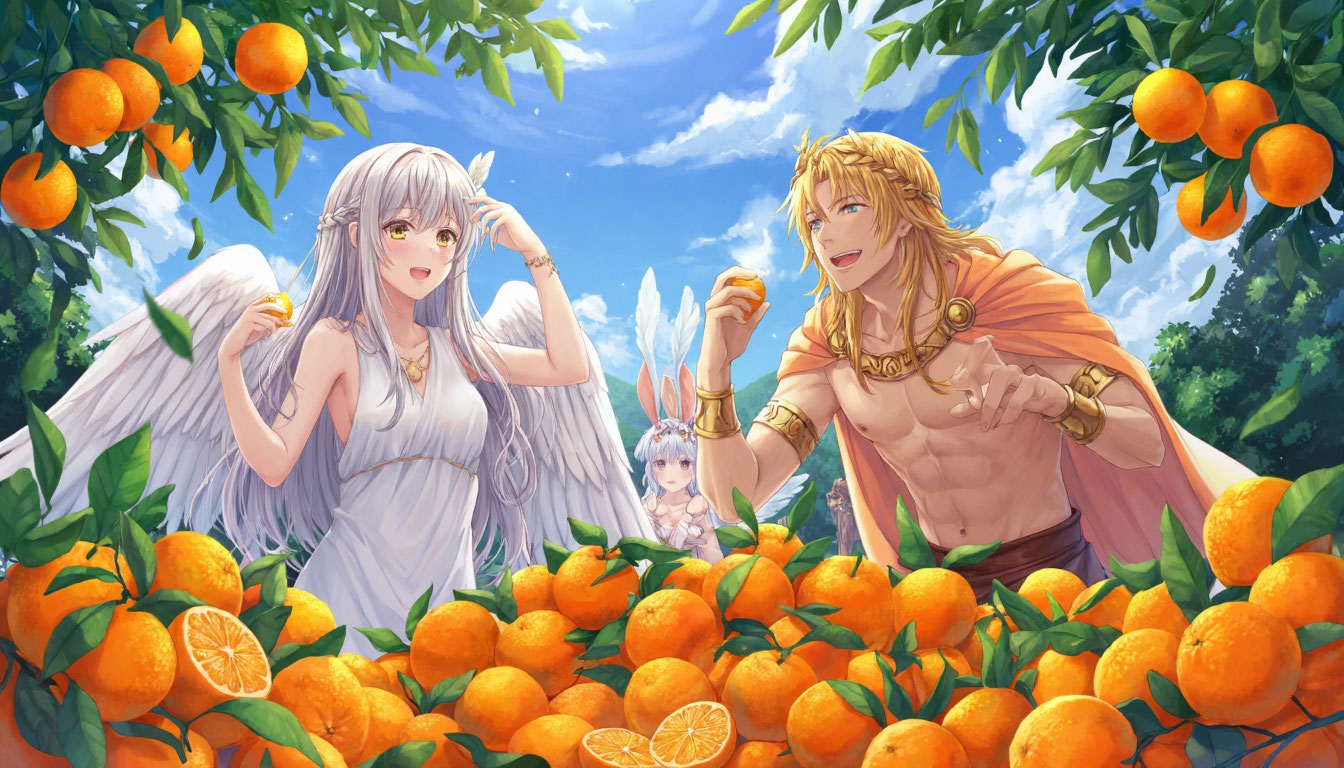 Психея, Зевс и мандарины