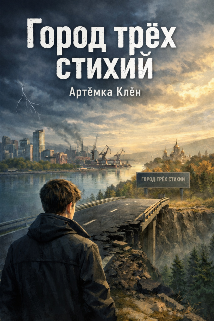 Обложка рассказа "Город трёх стихий"